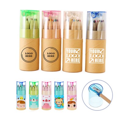 Mini Drawing Colored Pencils With Sharpener